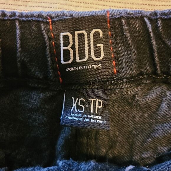 Urban Outfitters BDG Poppy Denim Drawstring Shorts Washed Black XS - Picture 6 of 12